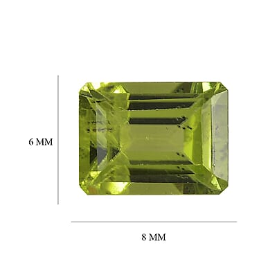 Peridot Octagon 8x6 mm Loose Gemstone 1.40 ctw