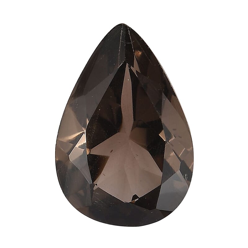 AA Brazilian Smoky Quartz (Pear 13x9 mm) 3.25 ctw Loose Gemstone