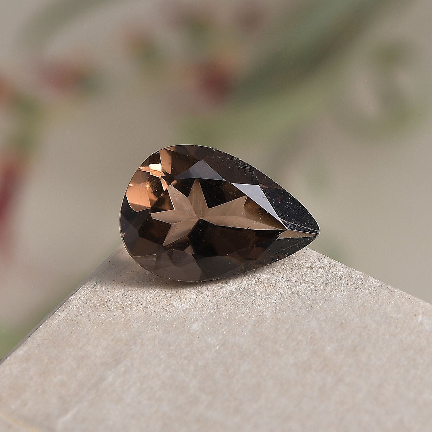 AA Brazilian Smoky Quartz (Pear 13x9 mm) 3.25 ctw Loose Gemstone