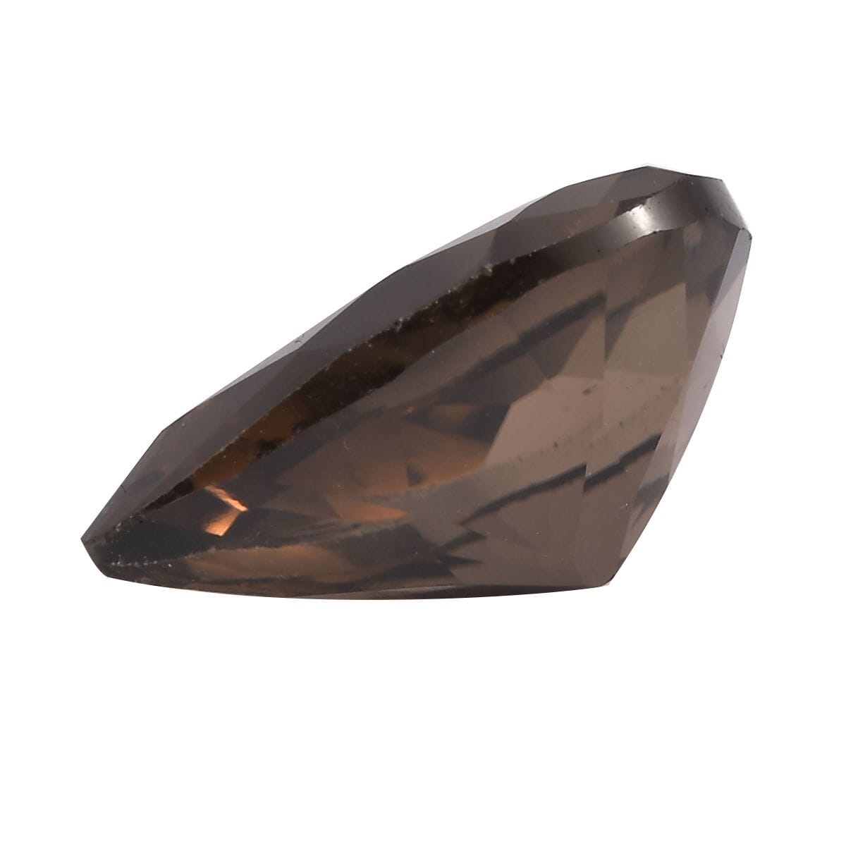 AA Brazilian Smoky Quartz (Pear 13x9 mm) 3.25 ctw Loose Gemstone image number 2