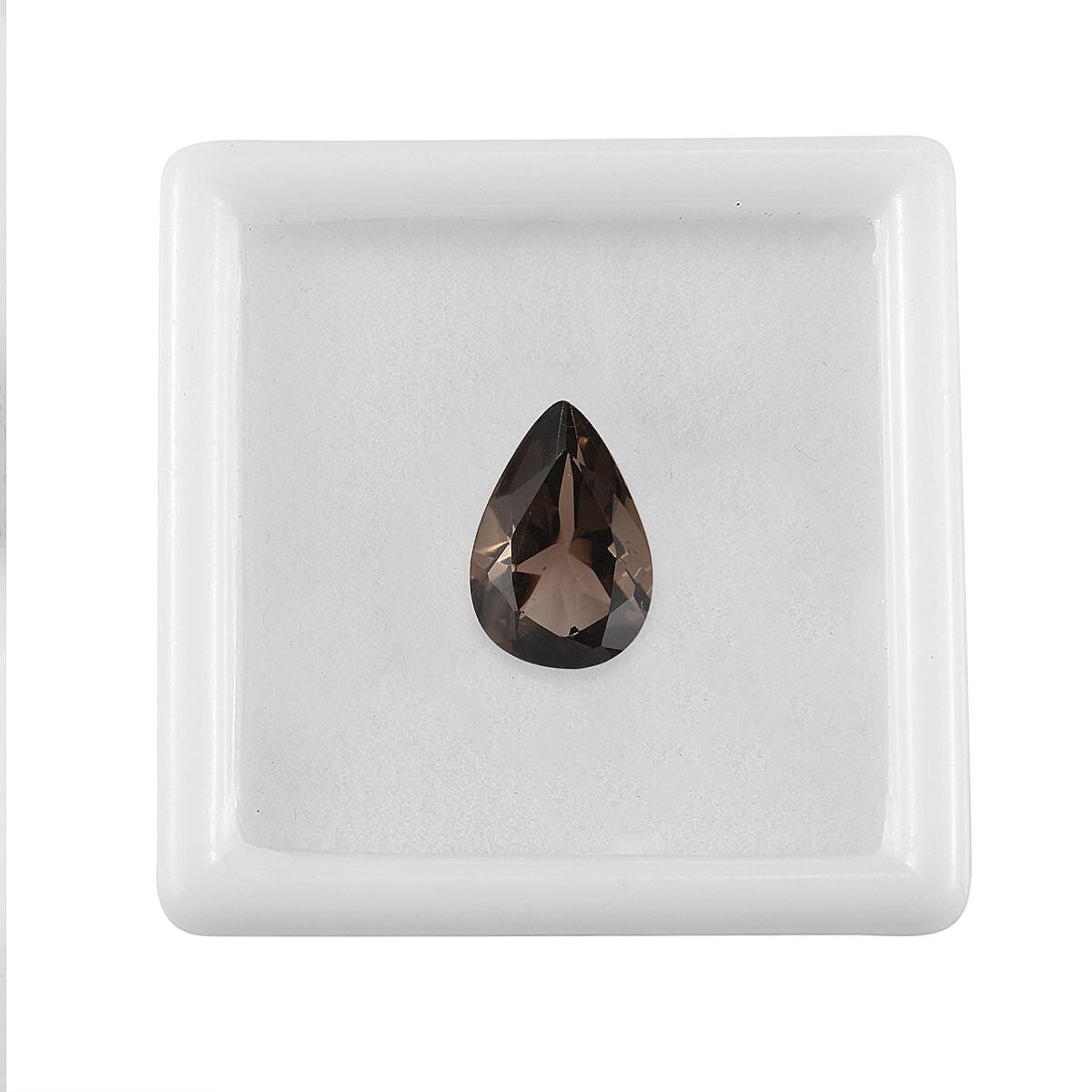 AA Brazilian Smoky Quartz (Pear 13x9 mm) 3.25 ctw Loose Gemstone