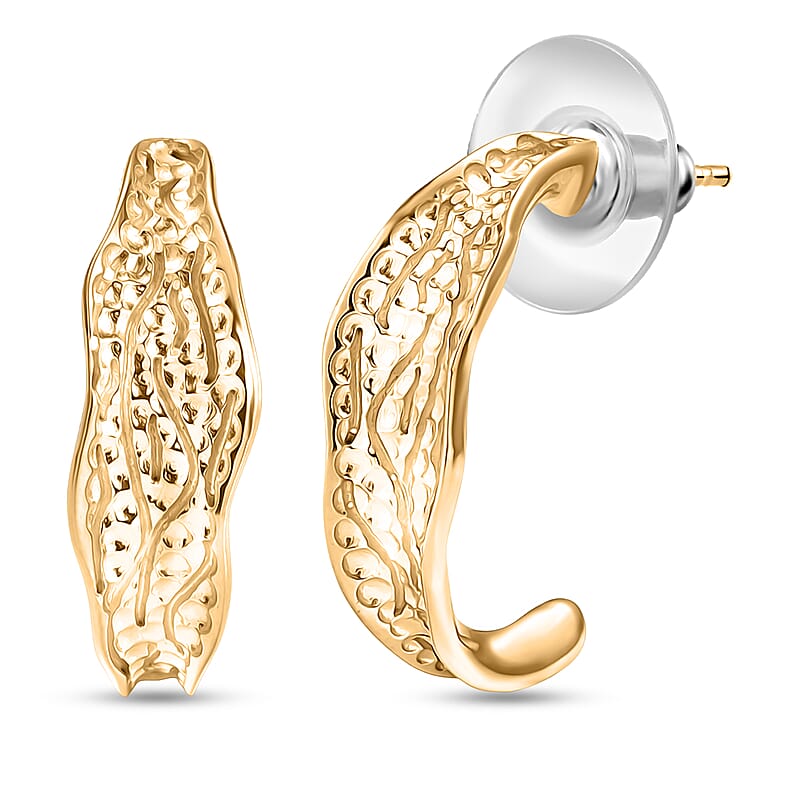 D'Joy Passport to Turkey 18K Vermeil Yellow Gold Over Sterling Silver Earrings 5 Grams