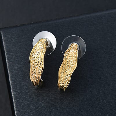 D'Joy Passport to Turkey 18K Vermeil Yellow Gold Over Sterling Silver Earrings 5 Grams