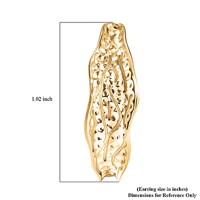 D'Joy Passport to Turkey 18K Vermeil Yellow Gold Over Sterling Silver Earrings 5 Grams