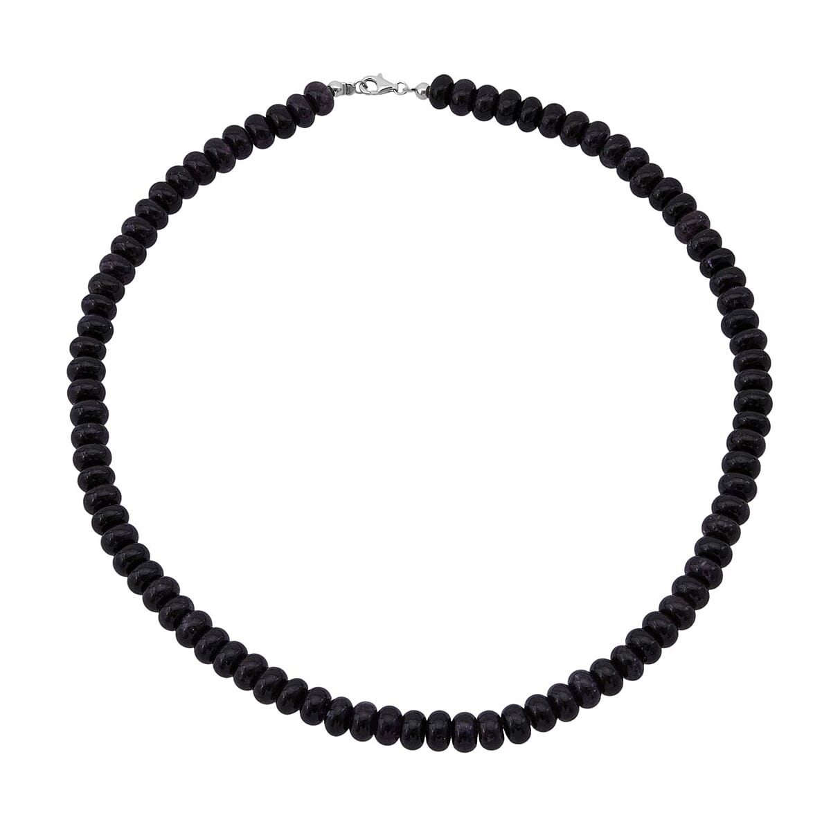 D'Joy Purple Quartz Beaded 241.50 ctw Necklace 18 Inches Sterling Silver  image number 0