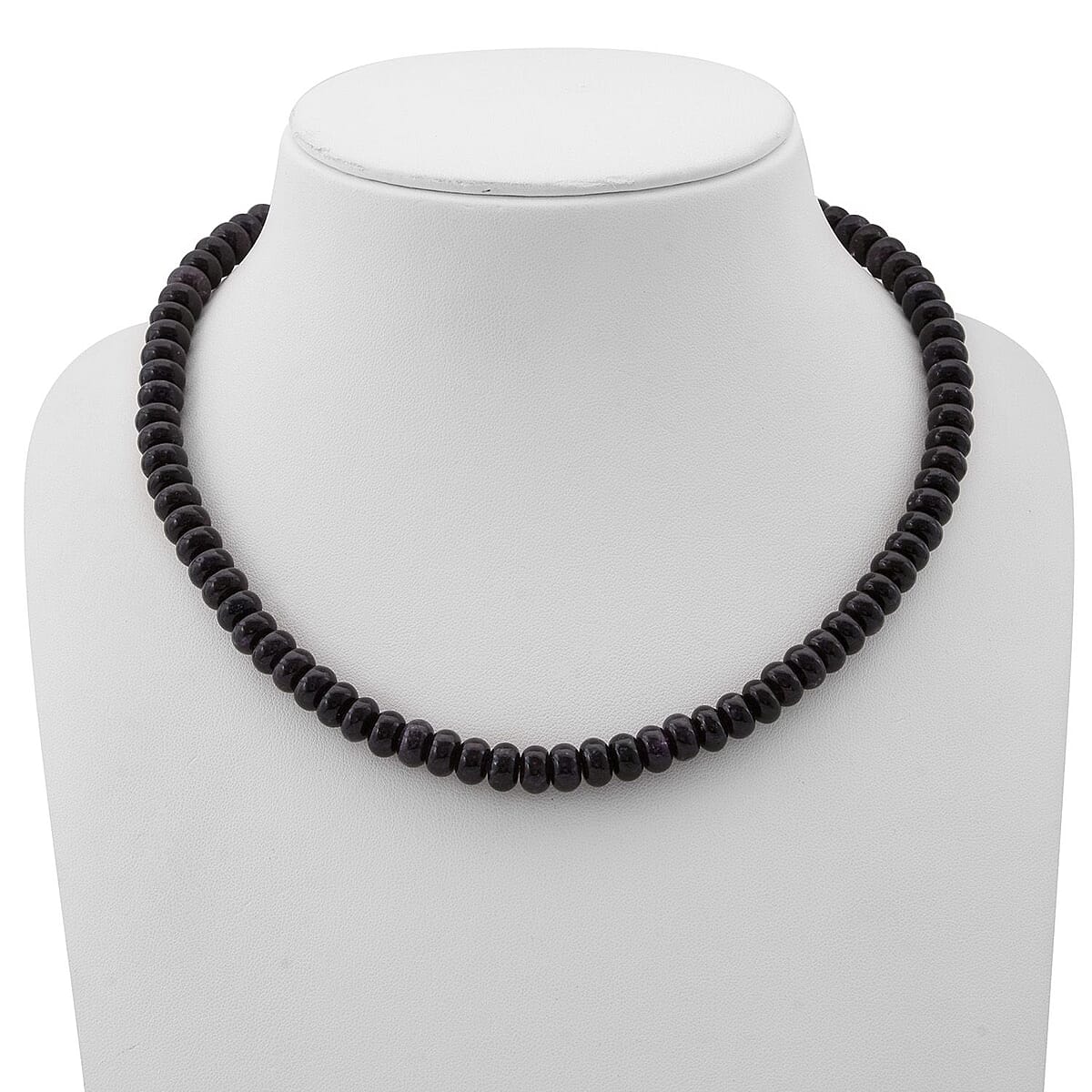 D'Joy Purple Quartz Beaded 241.50 ctw Necklace 18 Inches Sterling Silver  image number 2