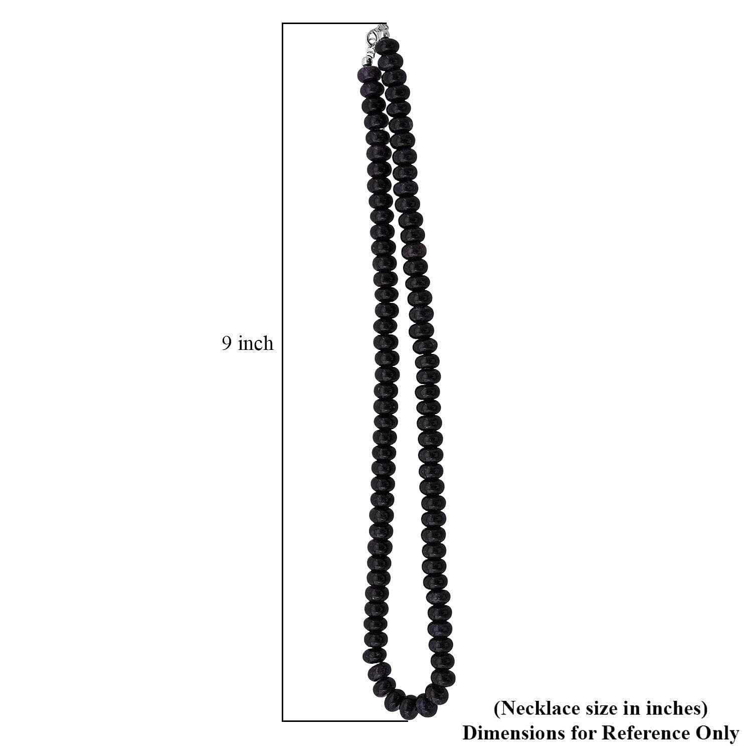 Purple Quartz 345 ctw Beaded Necklace in Sterling Silver 18 Inches