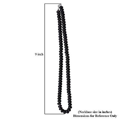 Purple Quartz 345 ctw Beaded Necklace in Sterling Silver 18 Inches