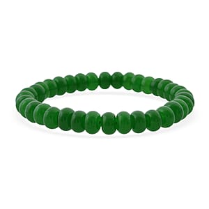 Green Onyx Beaded 98.40 ctw Stretch Bracelet 