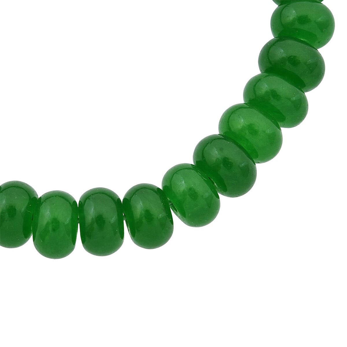 Green Onyx Beaded 98.40 ctw Stretch Bracelet  image number 3