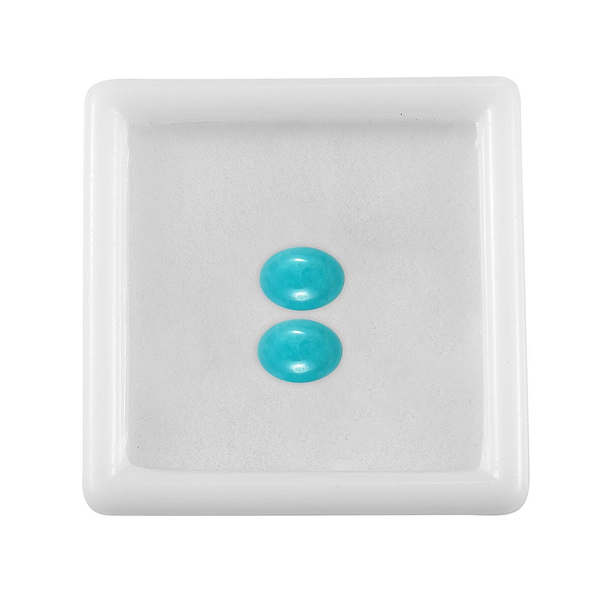 Amazonite Set of 2 (Ovl 8x6 mm) 2.09 ctw Loose Gemstone image number 3