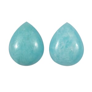 Amazonite Set of 2 (Pear 10x8 mm) 3.50 ctw Loose Gemstone