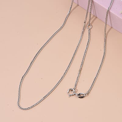 Foxtail Chain Necklace in 950 Platinum 3 Grams 20 Inches