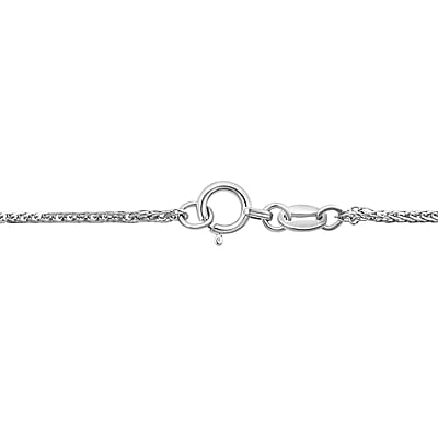 Foxtail Chain Necklace in 950 Platinum 3 Grams 20 Inches