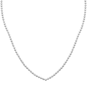 Beaded Chain Necklace in 950 Platinum 3 Grams 20 Inches