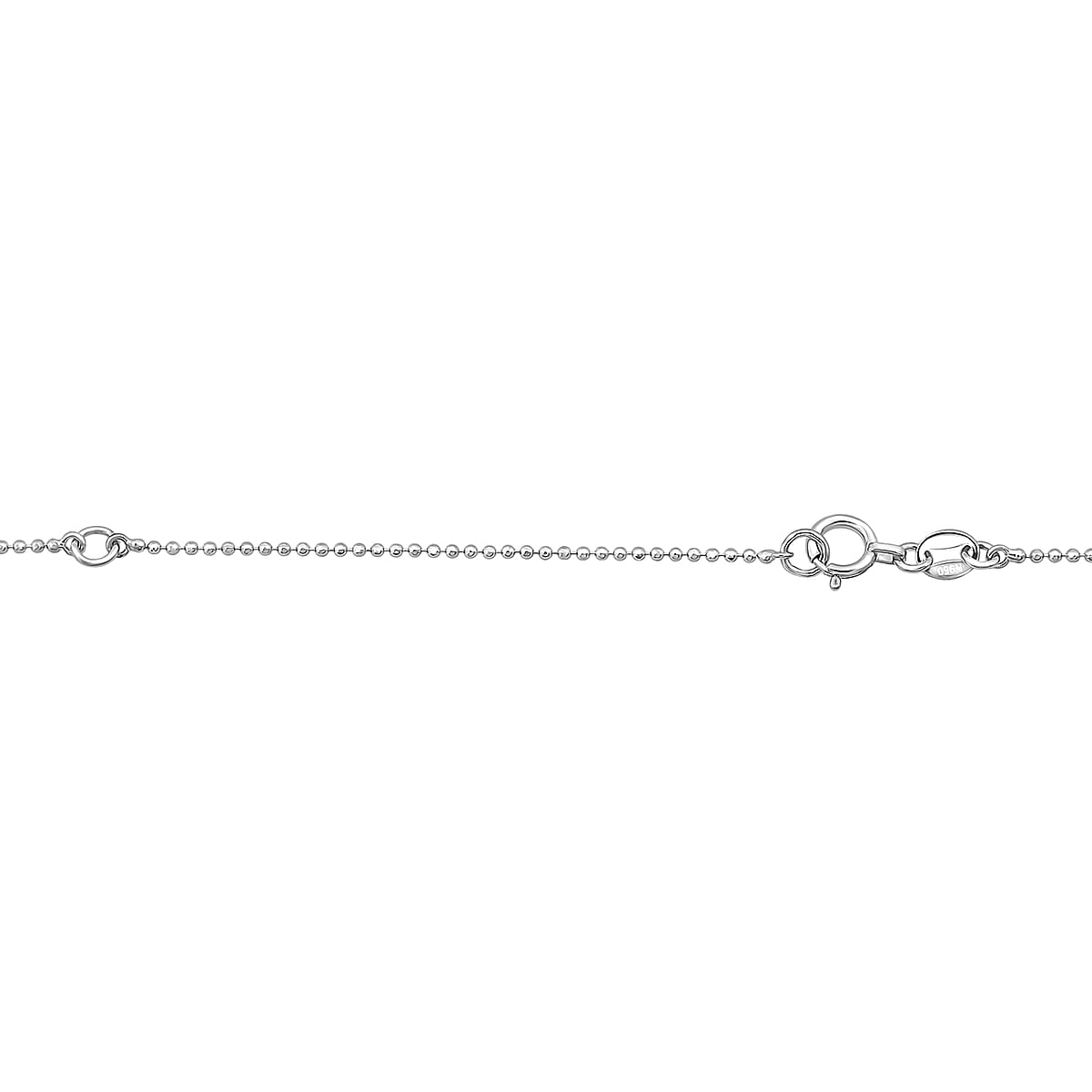 Beaded Chain Necklace in 950 Platinum 3 Grams 20 Inches image number 2