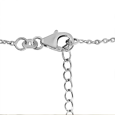 Luxuriant Lab Grown Diamond G-H SI 2.00 ctw Station Necklace in Rhodium Over Sterling Silver 18 Inches