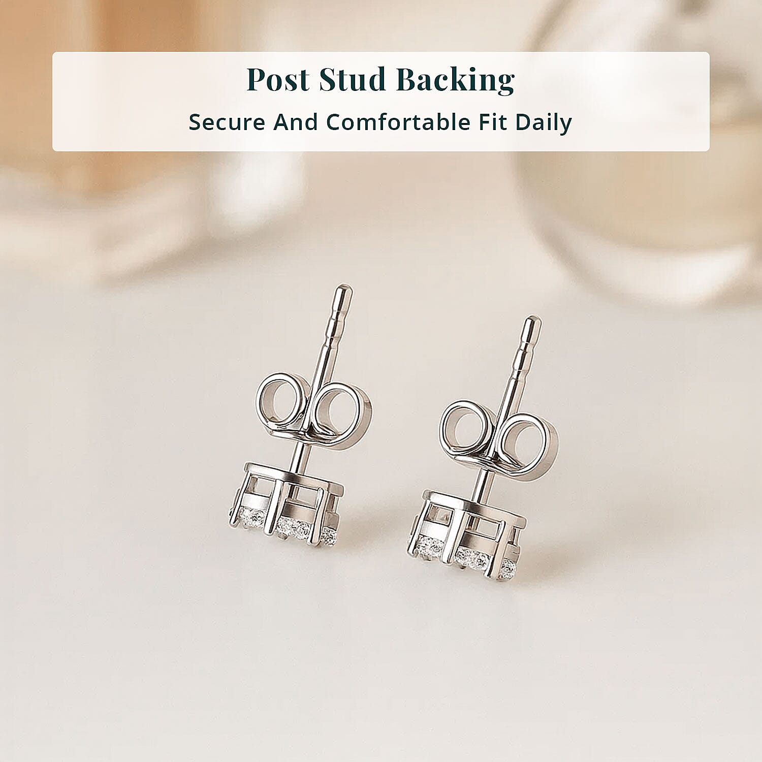 Luxuriant Lab Grown Diamond G-H SI 0.50 ctw Blossom Earrings in Rhodium Over Sterling Silver
