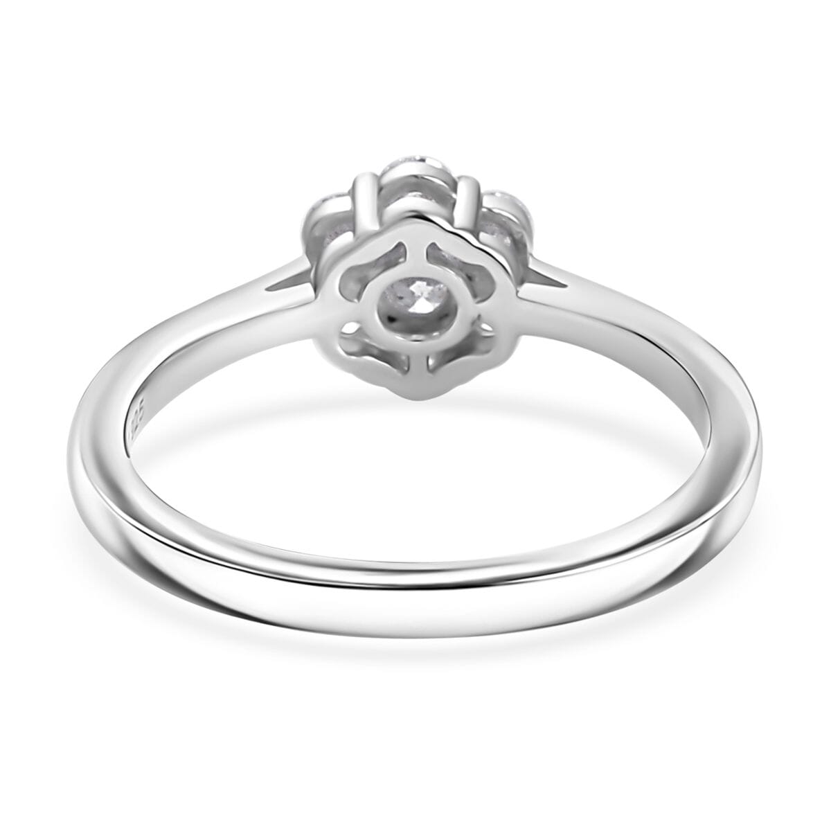 Luxuriant Lab Grown Diamond G-H SI 0.50 ctw Ring in Rhodium Over Sterling Silver (Size 6.0)  image number 4