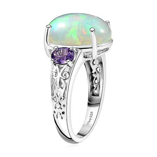 Ethiopian Welo Opal & Purple Sapphire / 10 - Product card gallery slide 4 (10178113044793)