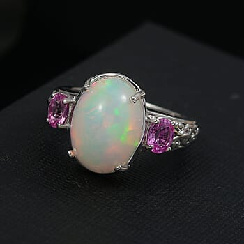 Ethiopian Welo Opal & Pink Sapphire / 8 - Product card gallery slide 2 (10178113044793)