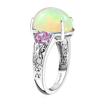 Ethiopian Welo Opal & Pink Sapphire / 8 - Product card gallery slide 4 (10178113044793)