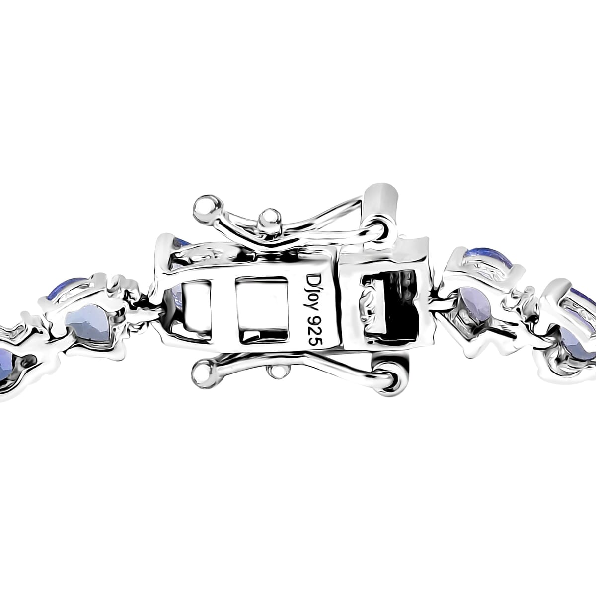 D’Joy Tanzanite and Moissanite 5.35 ctw Floral Vines Bracelet in Rhodium Over Sterling Silver (6.50 In) image number 3