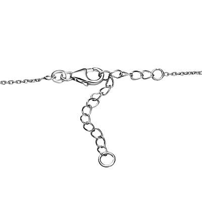 D'Joy Tanzanite and Multi Gemstone 5.25 ctw Starburst Halo Necklace 18 Inches in Rhodium Over Sterling Silver