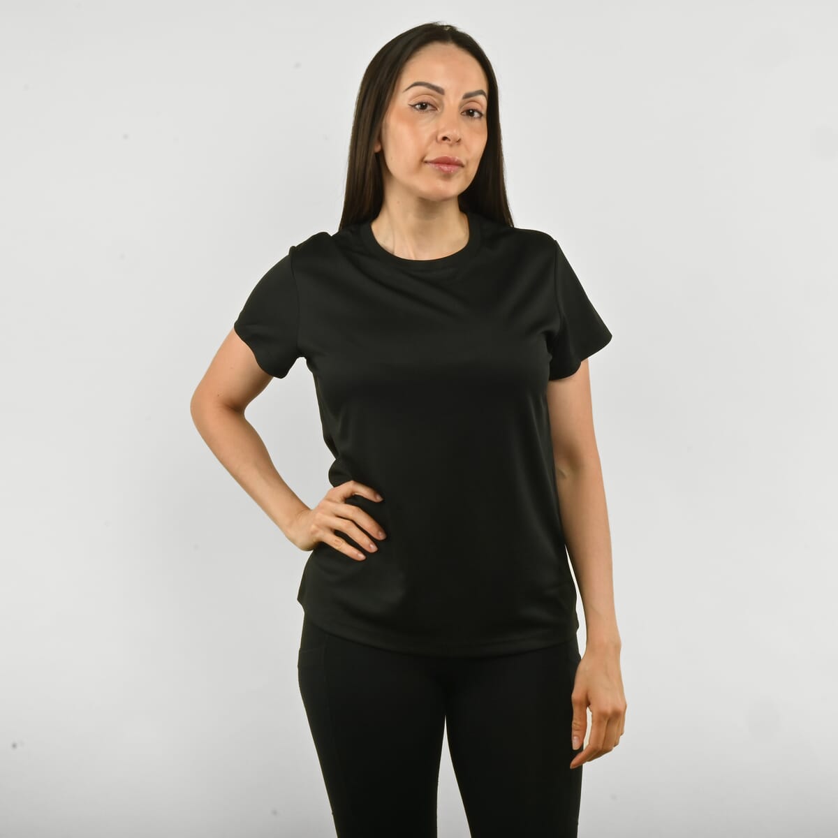 Hanton Black Women's Moisture Wicking Shirt - S image number 0