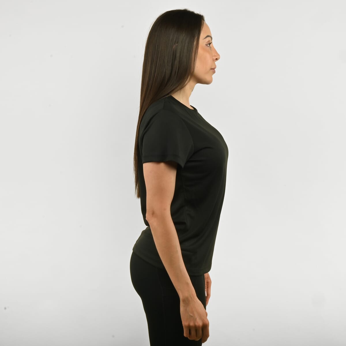 Hanton Black Women's Moisture Wicking Shirt - S image number 2