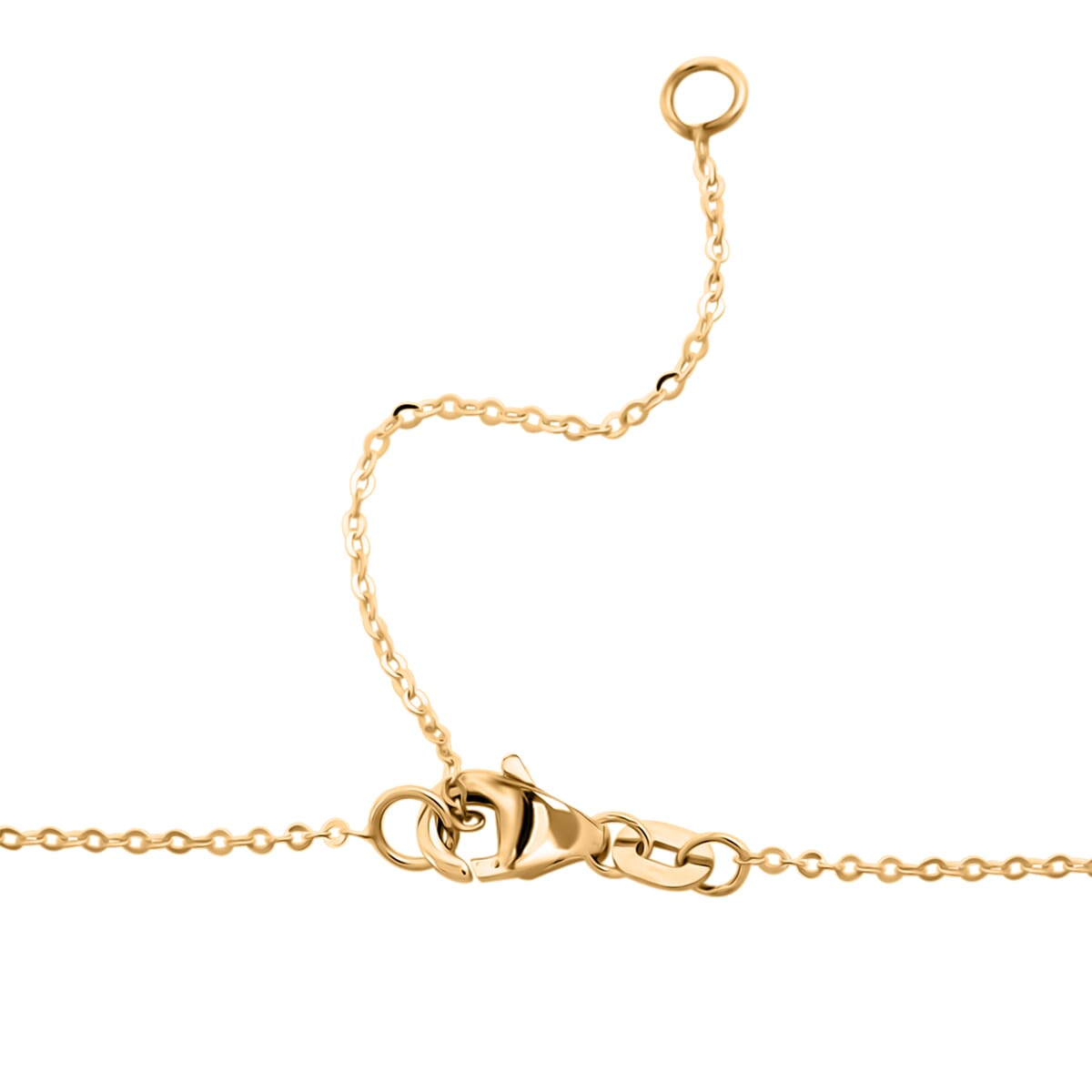 Italian 10K Yellow Gold Moon & Star Necklace 18-20 Inches 1.4 Grams image number 4