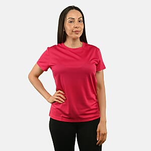 Hanton Fuchsia Women's Moisture Wicking Shirt - L
