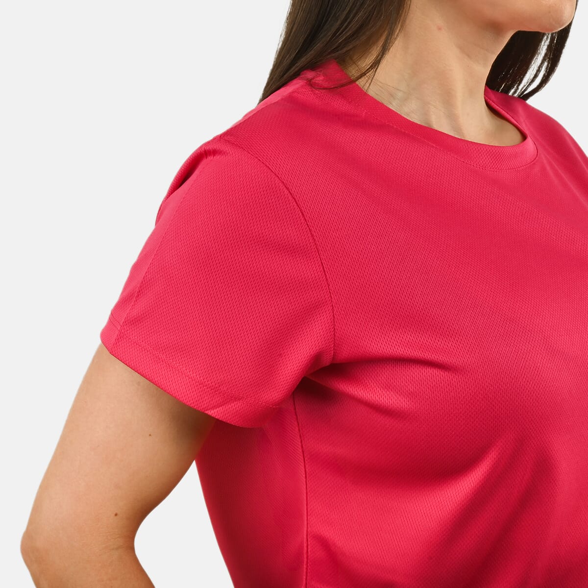 Hanton Fuchsia Women's Moisture Wicking Shirt - M image number 4