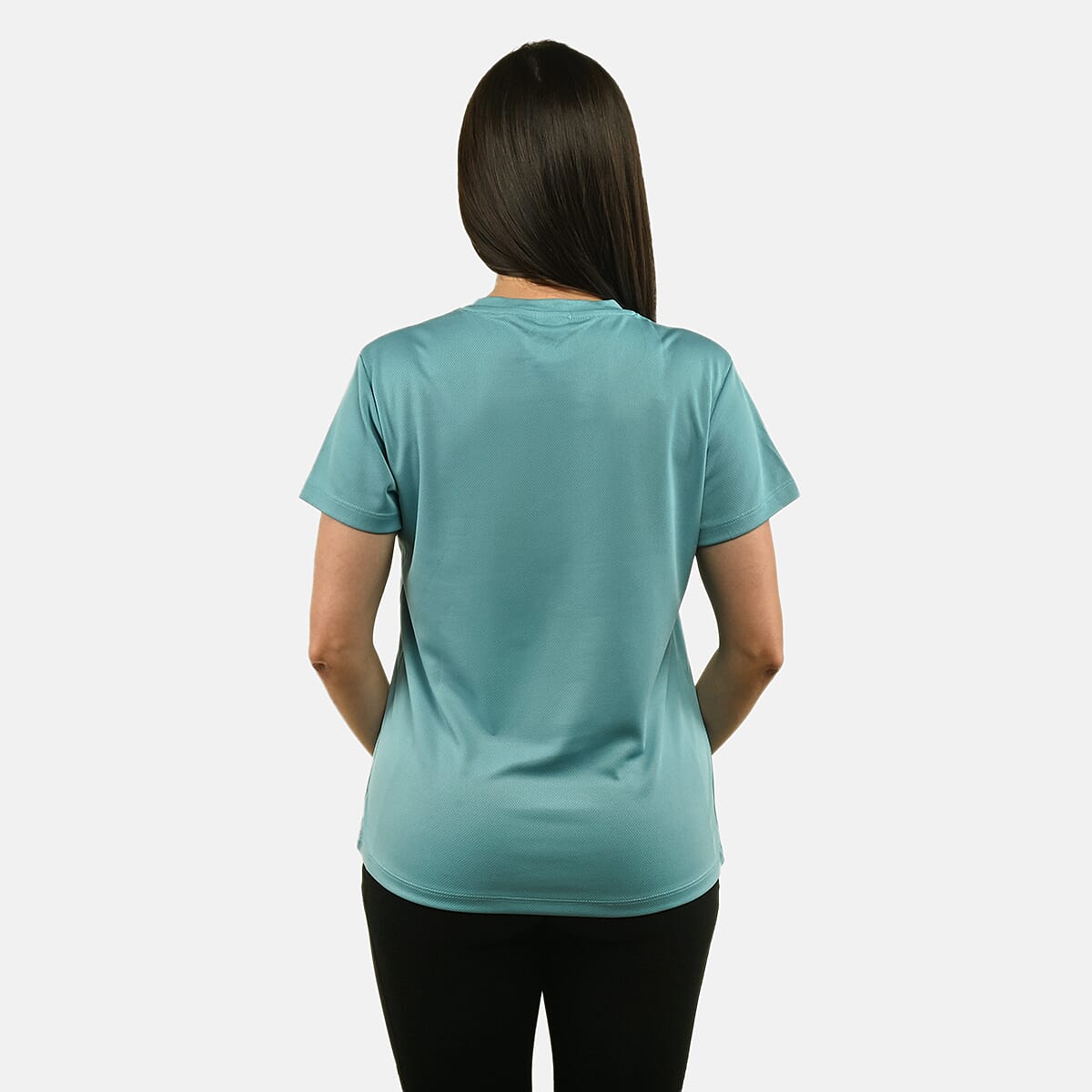 Buy Hanton Teal Women's Moisture Wicking Shirt - L at ShopLC.