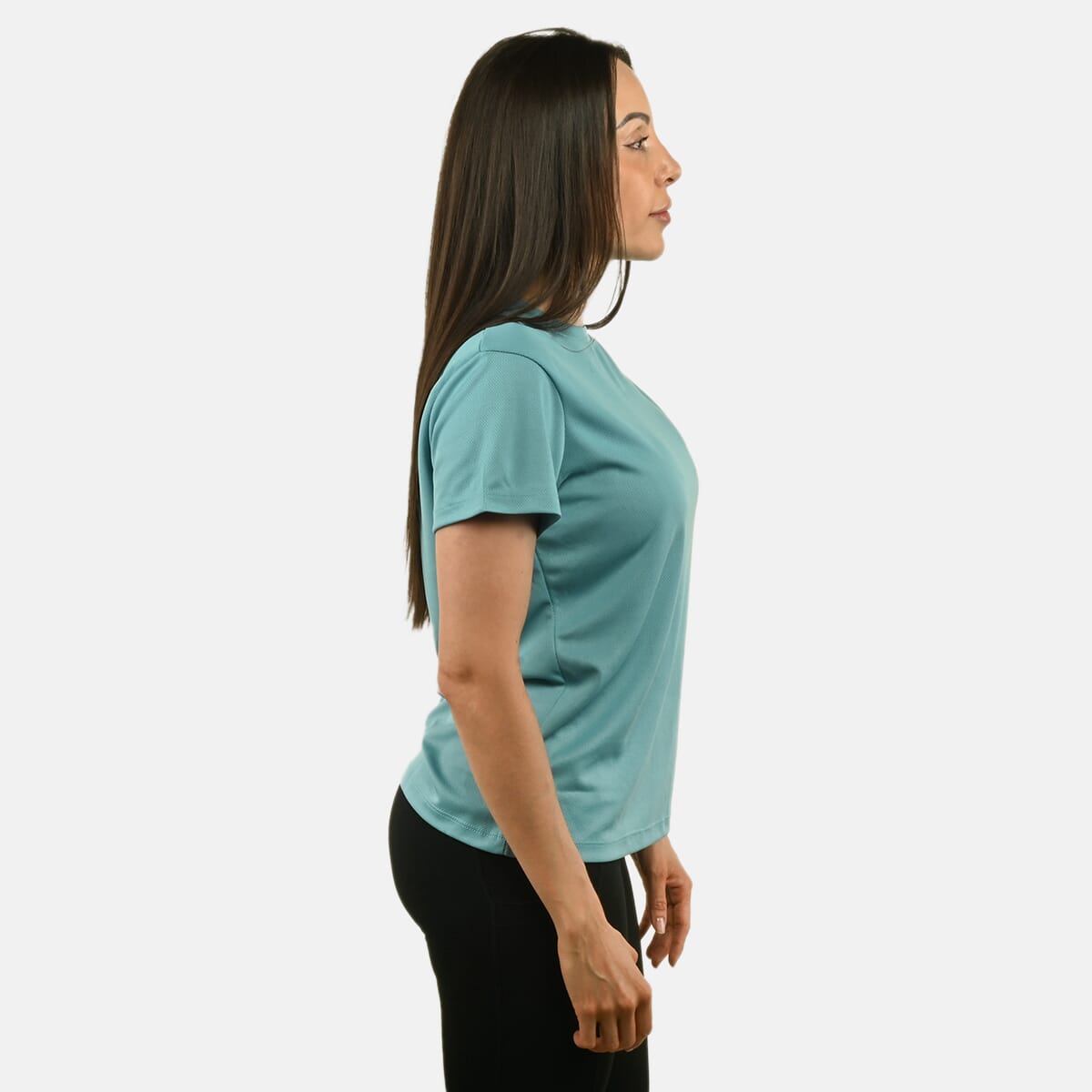 Hanton Teal Women's Moisture Wicking Shirt - S image number 2