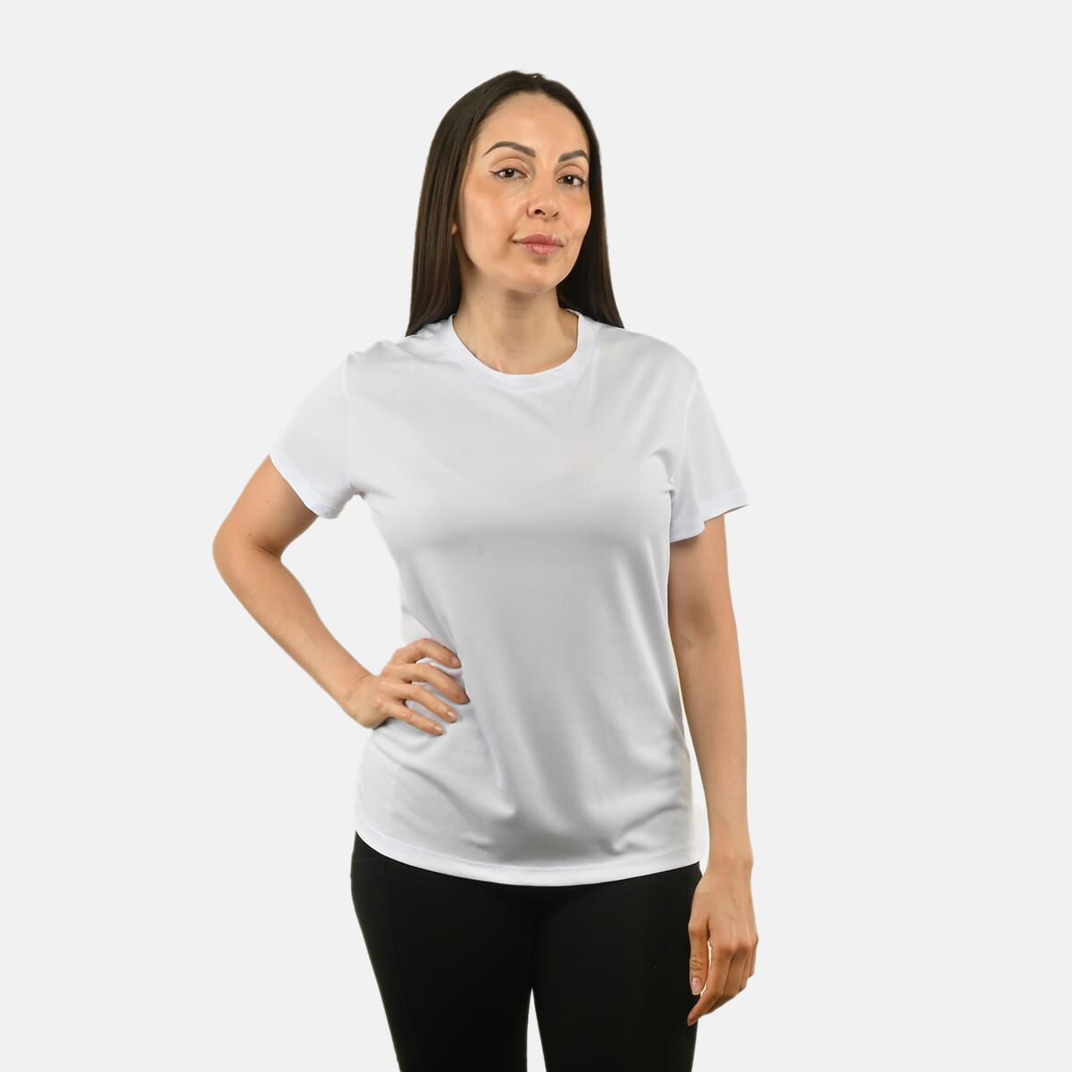 Hanton White Women's Moisture Wicking Shirt - M image number 0
