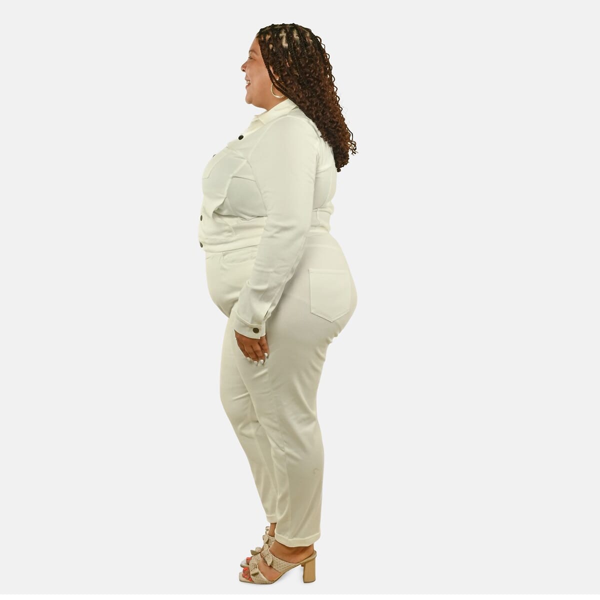 Comfort Oasis Coconut Milk Cotton Blend Stretch Knit Pant -L image number 2