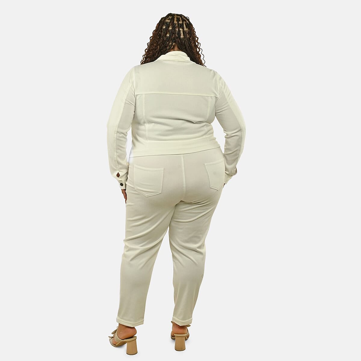 Comfort Oasis Coconut Milk Cotton Blend Stretch Knit Pant - XL image number 1