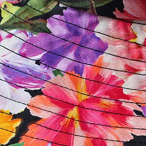 Multi Floral Cotton Poplin Woven Bucket Hat - One Size Fits Most