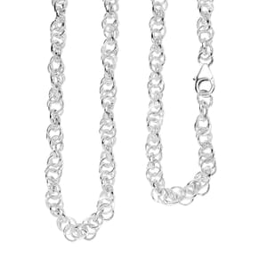 Link Chain Necklace in Sterling Silver 20 Inches 18.15 Grams