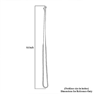 Luxuriant Lab Grown Diamond G-H SI 4.00 ctw Necklace in Rhodium Over Sterling Silver 18 Inches