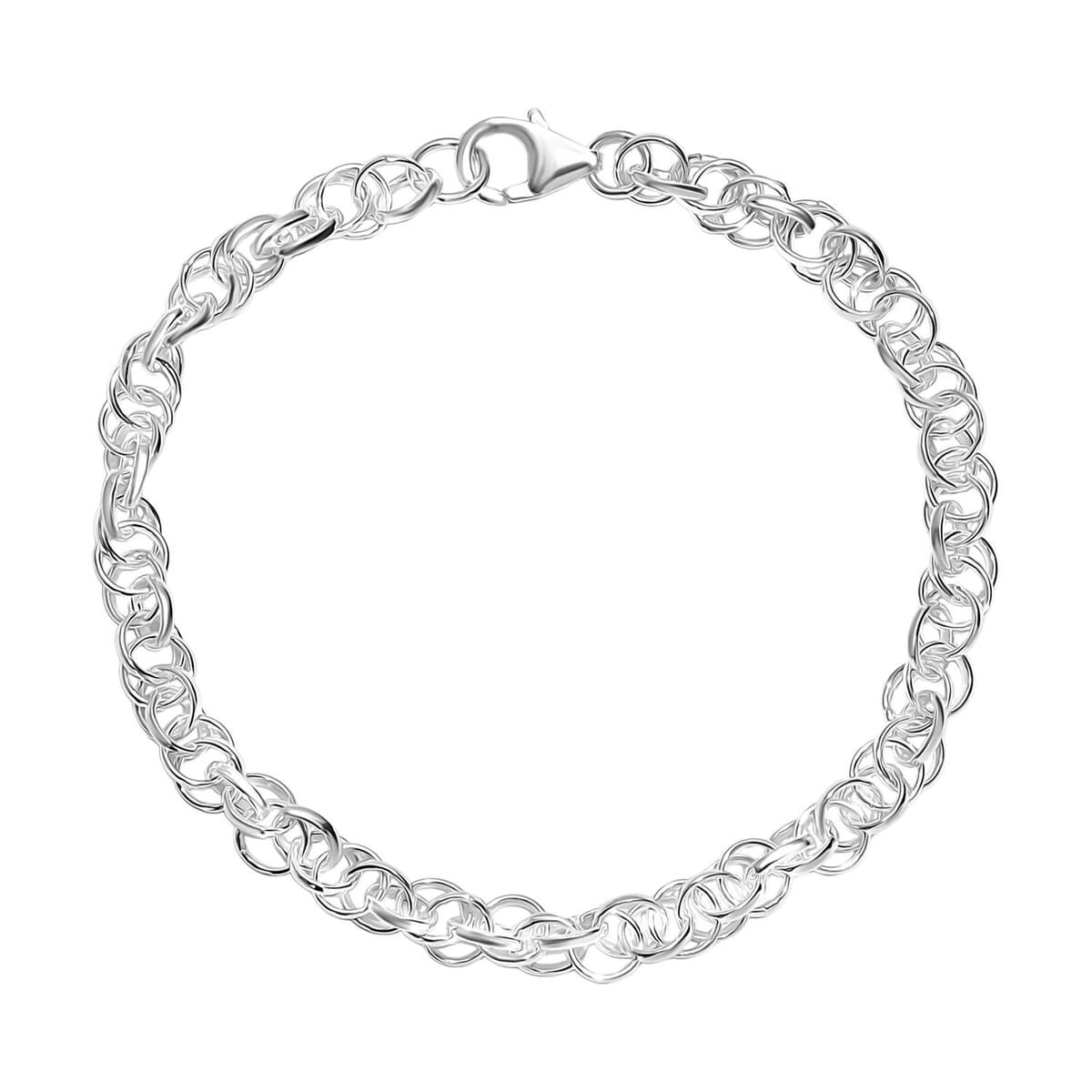 Link Chain Bracelet in Sterling Silver (7.25 In) 6.65 Grams image number 0