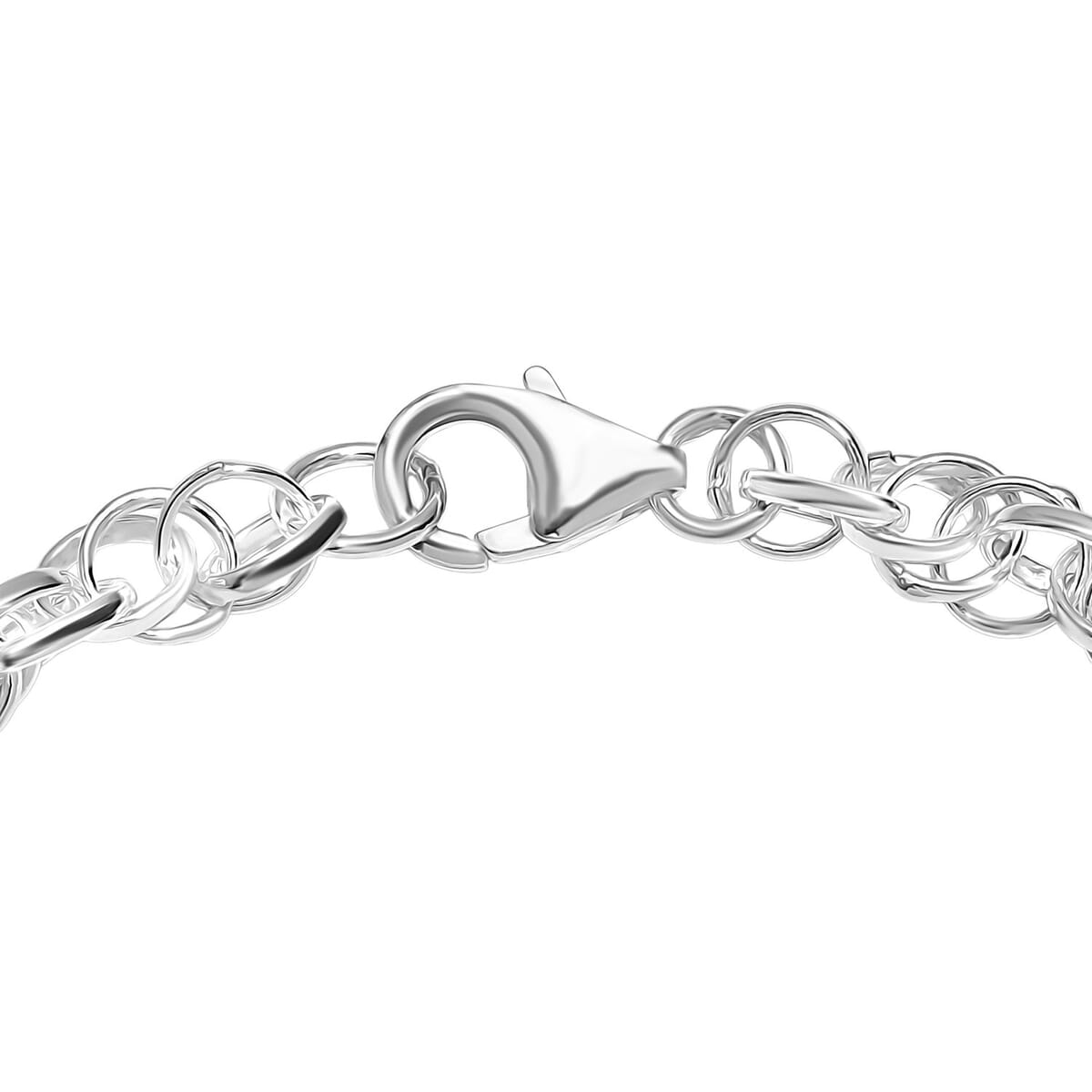 Link Chain Bracelet in Sterling Silver (7.25 In) 6.65 Grams image number 3