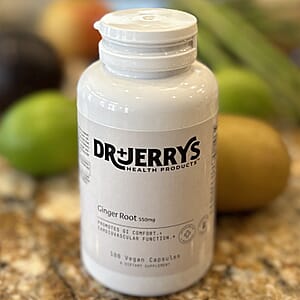 Dr. Jerry's Ginger Root Dietary Supplement (100 Vegan Capsules)