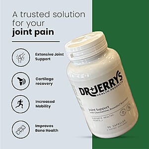 Dr. Jerry's Joint Support with Glucosamine, Boswellin and Bromelain Dietary Supplement (90 Capsules)