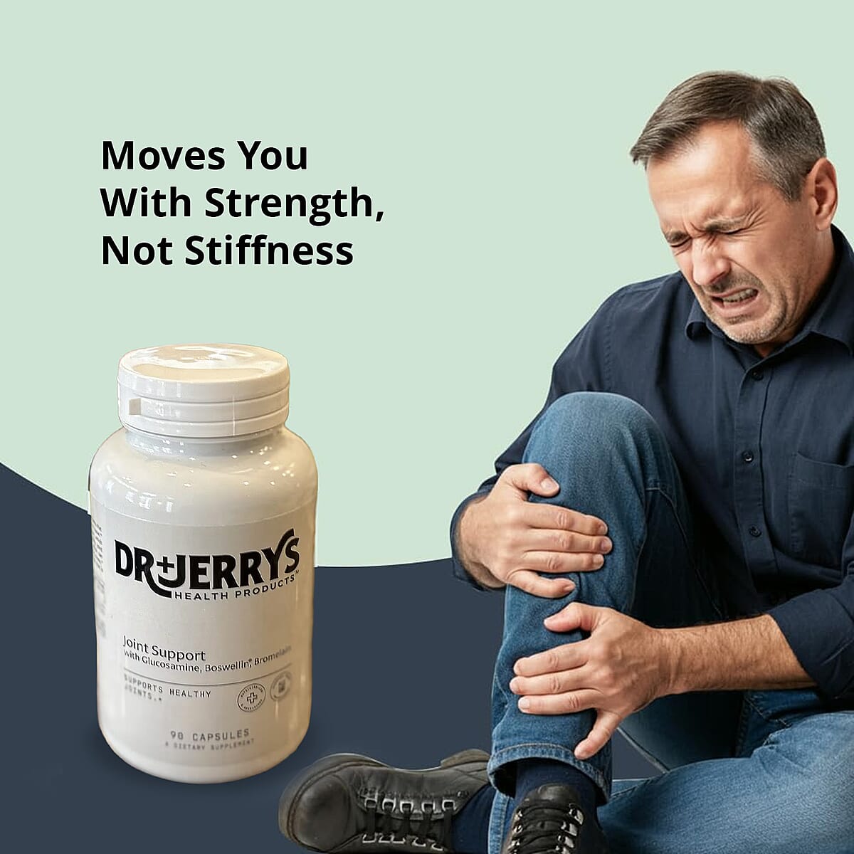 Dr. Jerry's Joint Support with Glucosamine, Boswellin and Bromelain Dietary Supplement (90 Capsules) image number 3