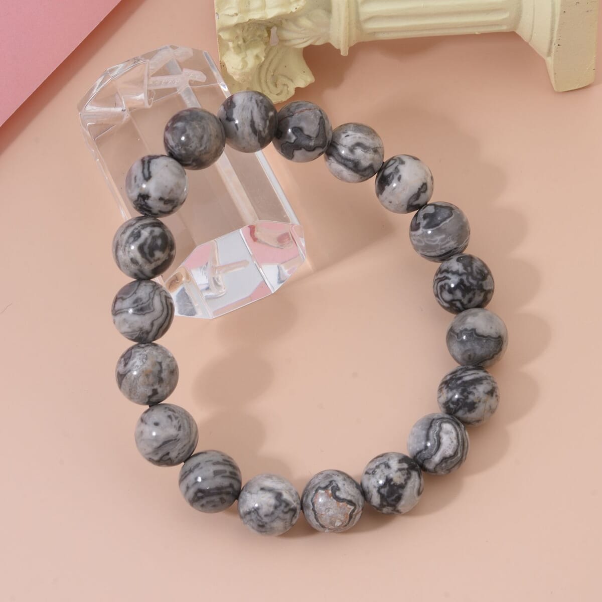 Map Jasper 151.85 ctw Beaded Stretch Bracelet image number 1