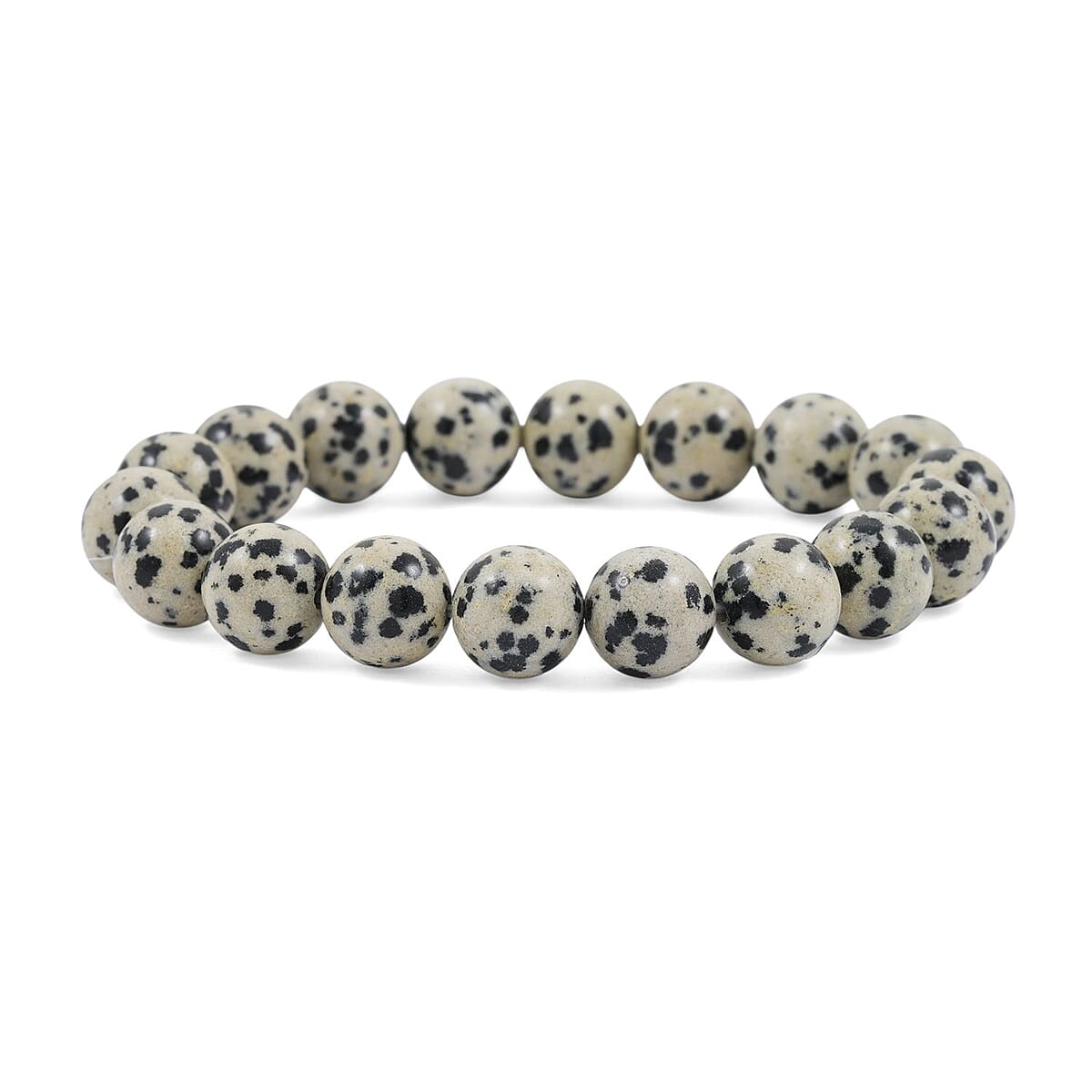 Dalmation Jasper 135.85 ctw Beaded Stretch Bracelet image number 0