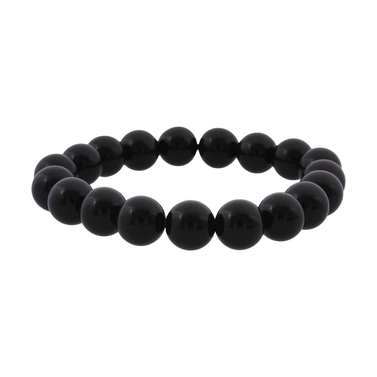 Black Obsidian 127.50 ctw Beaded Stretch Bracelet image number 2