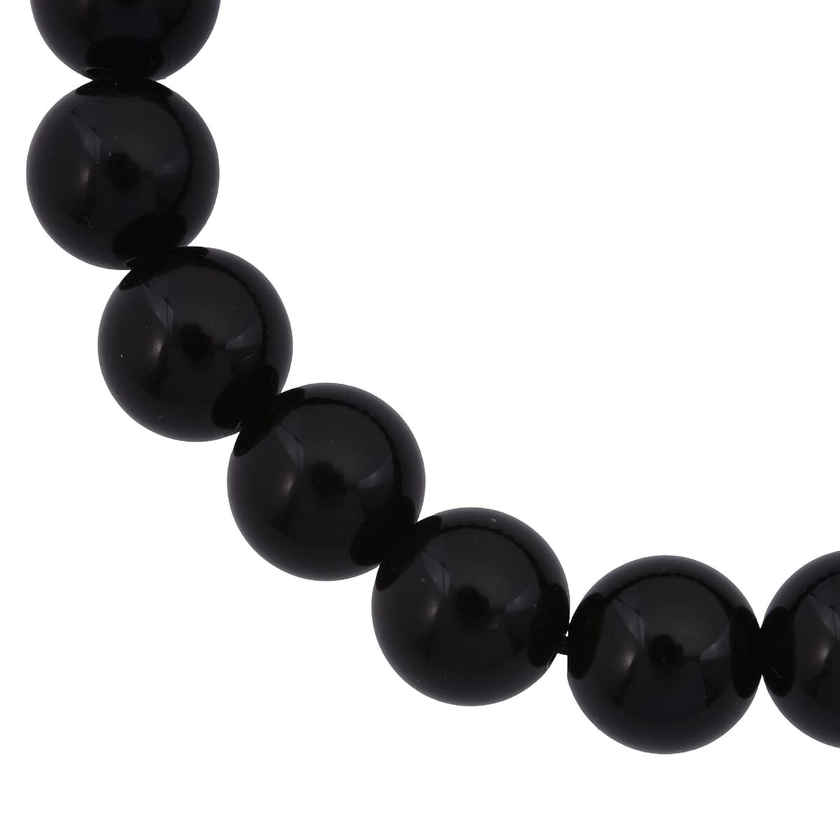 Black Obsidian 127.50 ctw Beaded Stretch Bracelet image number 3
